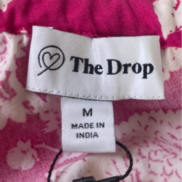 The Drop Anupa Cropped Top Shirt Womens Medium Hot Pink New One Shoulder - Picture 7 of 12